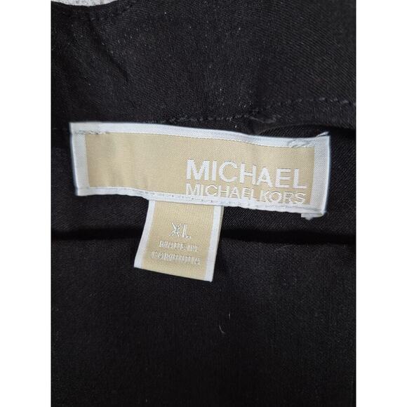 Michael Kors Viscose Blend Black Skinny Pants Sz XL - Picture 2 of 6